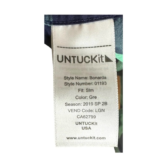 UNTUCKit Bonarda Slim Fit Buffalo Check Long Sleeve Button Down Collared Shirt - Picture 5 of 6